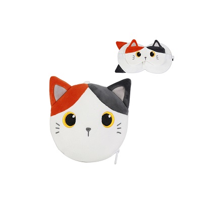 ΜΑΞΙΛΑΡΙ i-TOTAL XL2528 ORANGE CAT+SLEEP MASK 19x18cm