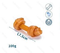 Κόκκαλο Κόμπος για Σκύλους με Γεύση Κοτόπουλο 7,5cm.100g AIGOSTAR