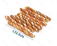  Double Color Twisted chicken sticks 12,5cm. 100gr. 6τμχ AIGOSTAR