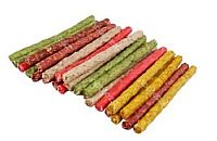  Sticks Πολύχρωμα για Σκύλους απο Φυσικό Δέρμα 12,5εκ. 20τμχ AIGOSTAR