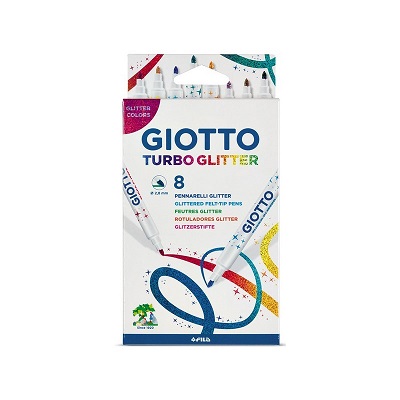 ΜΑΡΚΑΔΟΡΟΙ GIOTTO GLITTER TURBO 8τεμ