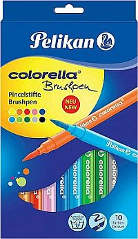  Colorella Brushpen  Μαρκαδόροι Ζωγραφικής σε 10 Χρώματα