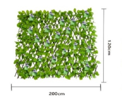 Συνθετικό Πάνελ Φυλλωσιάς 1.2x2m μοβ λουλουδακι