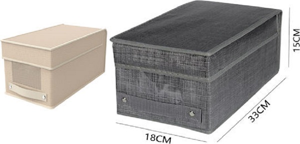 Υφασμάτινο Κουτί Αποθήκευσης Ρούχων 18x33x15cm