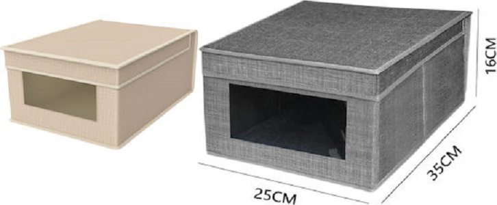 Υφασμάτινο Κουτί Αποθήκευσης Ρούχων 25x35x16cm