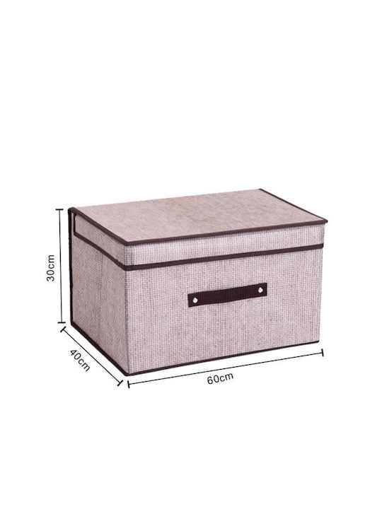 Κουτί Αποθήκευσης με Καπάκι Ροζ 60x40x30cm