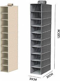 Υφασμάτινη Κρεμαστή Θήκη Αποθήκευσης για Παπούτσια 15x15x120cm