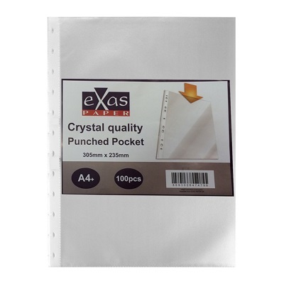 ΖΕΛΑΤΙΝΕΣ eX-OFFICE ΕΝΙΣΧΥΜΕΝΕΣ Α4+ TOP CLEAR100 ΤΕΜ