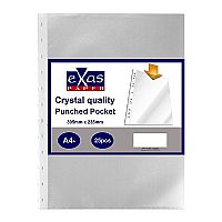 ΖΕΛΑΤΙΝΕΣ eX-OFFICE ΕΝΙΣΧΥΜΕΝΕΣ Α4+ TOP CLEAR 25 ΤΕΜ