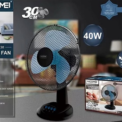 Hoomei Επιτραπέζιος Ανεμιστήρας 40W Διαμέτρου 30cm