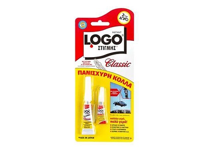 ΚΟΛΛΑ LOGO ΣΤΙΓΜΗΣ 2gr+1gr ΔΩΡΟ