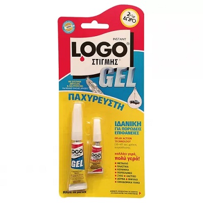 ΚΟΛΛΑ LOGO ΣΤΙΓΜΗΣ 2gr GEL + 1gr ΔΩΡΟ