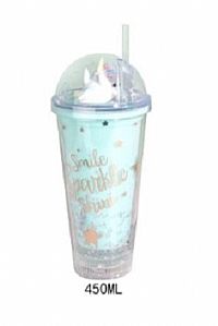 ΠΟΤΗΡΙ ΠΛΑΣΤΙΚΟ ΜΕ ΚΑΠΑΛΙ ΚΑΛΑΜΑΚΙ 450ml.