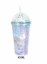 ΠΟΤΗΡΙ ΠΛΑΣΤΙΚΟ ΜΕ ΚΑΠΑΛΙ ΚΑΛΑΜΑΚΙ 450ml.