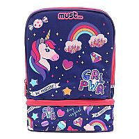 Τσαντάκι Φαγητού Ισοθερμικό Must Yummy Be Positive 2 Θήκες