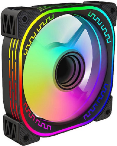 Case Fan 120mm με RGB Φωτισμό και Σύνδεση 3-Pin / 4-Pin Molex
