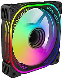 Case Fan 120mm με RGB Φωτισμό και Σύνδεση 3-Pin / 4-Pin Molex