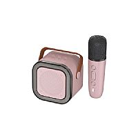 MTK ΗΧΕΙΟ ΑΣΥΡΜΑΤΟ BLUETOOTH ΜΕ ΜΙΚΡΟΦΩΝΟ KARAOKE  ΡΟΖ