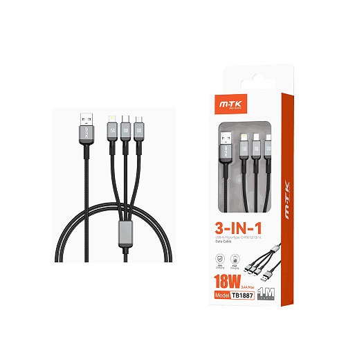 MTK ΚΑΛΩΔΙΟ USB 3 ΣΕ 1