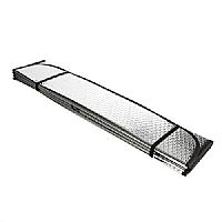 Ηλιοπροστασία Παρμπρίζ Αυτοκινήτου Αλουμινίου Εσωτερική 130X60εκ.