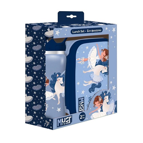 Σετ Φαγητού Must Team Believe In Magic Φαγητοδοχείο 800ml-Παγούρι Ανοξείδωτο 500ml