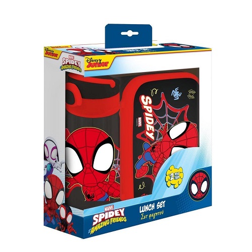 Σετ Φαγητού Spidey And His Amazing Friends Φαγητοδοχείο 800ml-Παγούρι PP 500ml