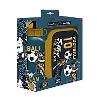Σετ Φαγητού Must Team Football Φαγητοδοχείο 800ml-Παγούρι Αλουμινίου 500ml