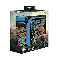 Σετ Φαγητού Jurassic World Φαγητοδοχείο 800ml-Παγούρι Αλουμινίου 500ml