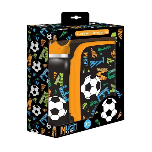 Σετ Φαγητού Must Team Game On Φαγητοδοχείο 800ml-Παγούρι Ανοξείδωτο 500ml